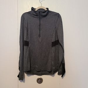 Danskin now long sleeve Activewear quarter zip top